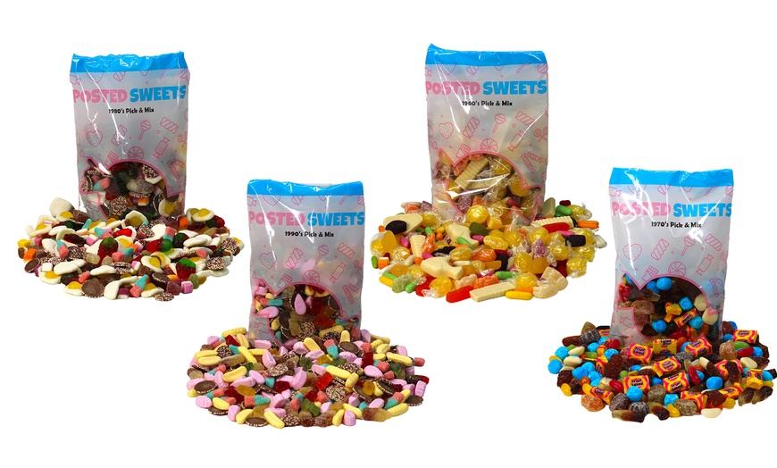 Image 1: Four Bags of Pick and Mix Retro Sweets 700g