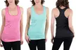 Women's Space Dye Racer Tank Top Set (3-Pack) - Second Medium