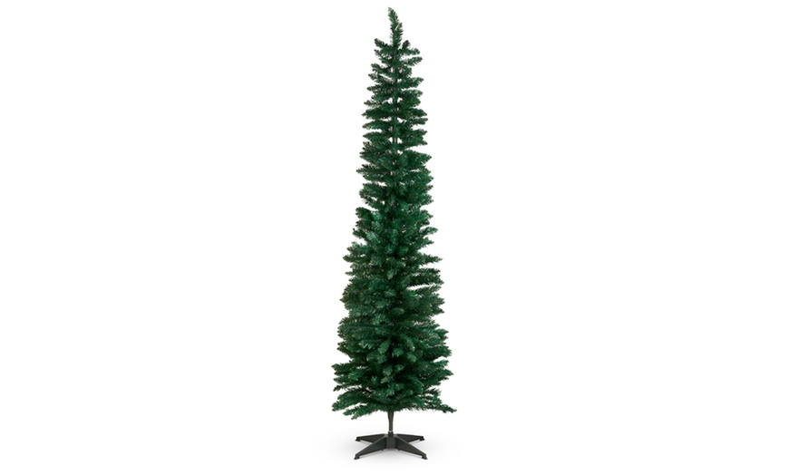 Image 2: 7ft Slimline Christmas Tree