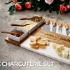 Image 17: 11pc Custom Marble Charcuterie Board + 5pc Coaster Set