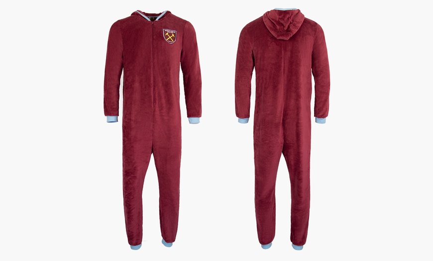 Image 8: Football Fleece Bodysuit
