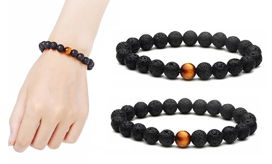 Image 7: Natural Stone Bracelets