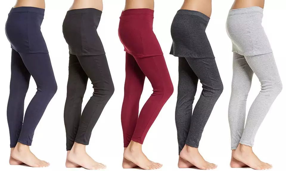 Mini Skirt with Attached Leggings - Primary Image
