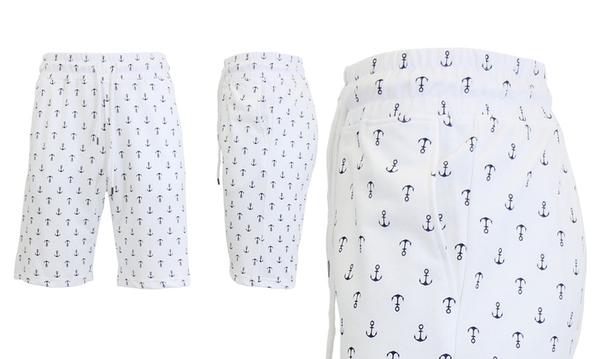 Image 17: Galaxy by Harvic Men's Slim-Fit Printed French Terry Shorts (S-2XL)