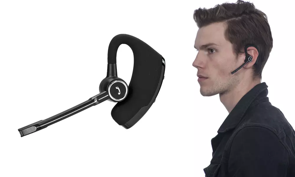 1 Voice Bluetooth Headset with Boom Microphone - Primary Image