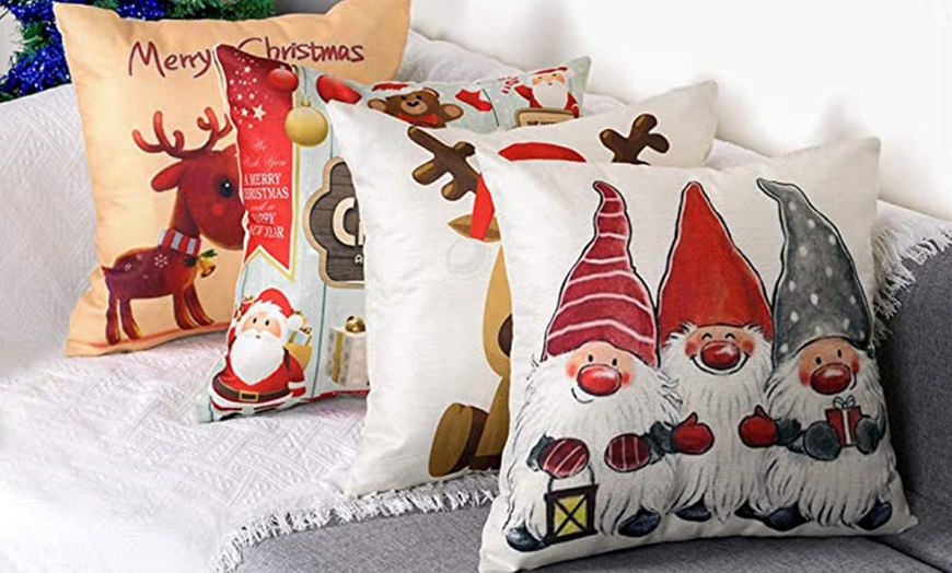 Image 3: 18" Christmas Cushion Cover