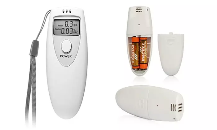 Personal Digital Alcohol Breathalyzer with LED Display (1- or 2-Pack) - Primary Image