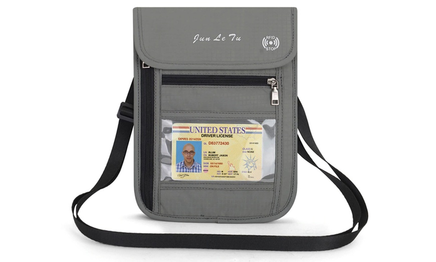 Image 2: RFID Crossbody Travel Bag