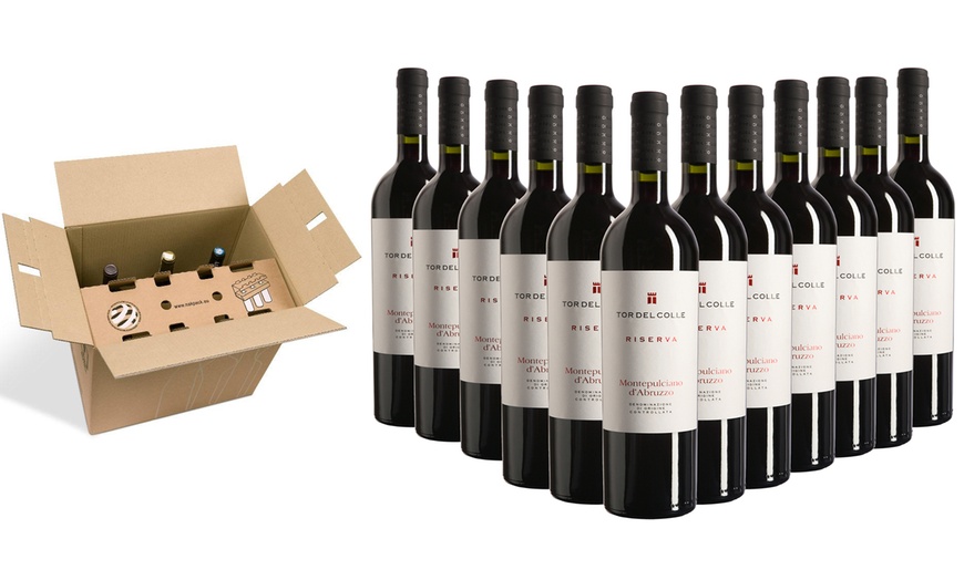 Image 1: 12 Bottles of Montepulciano Wine