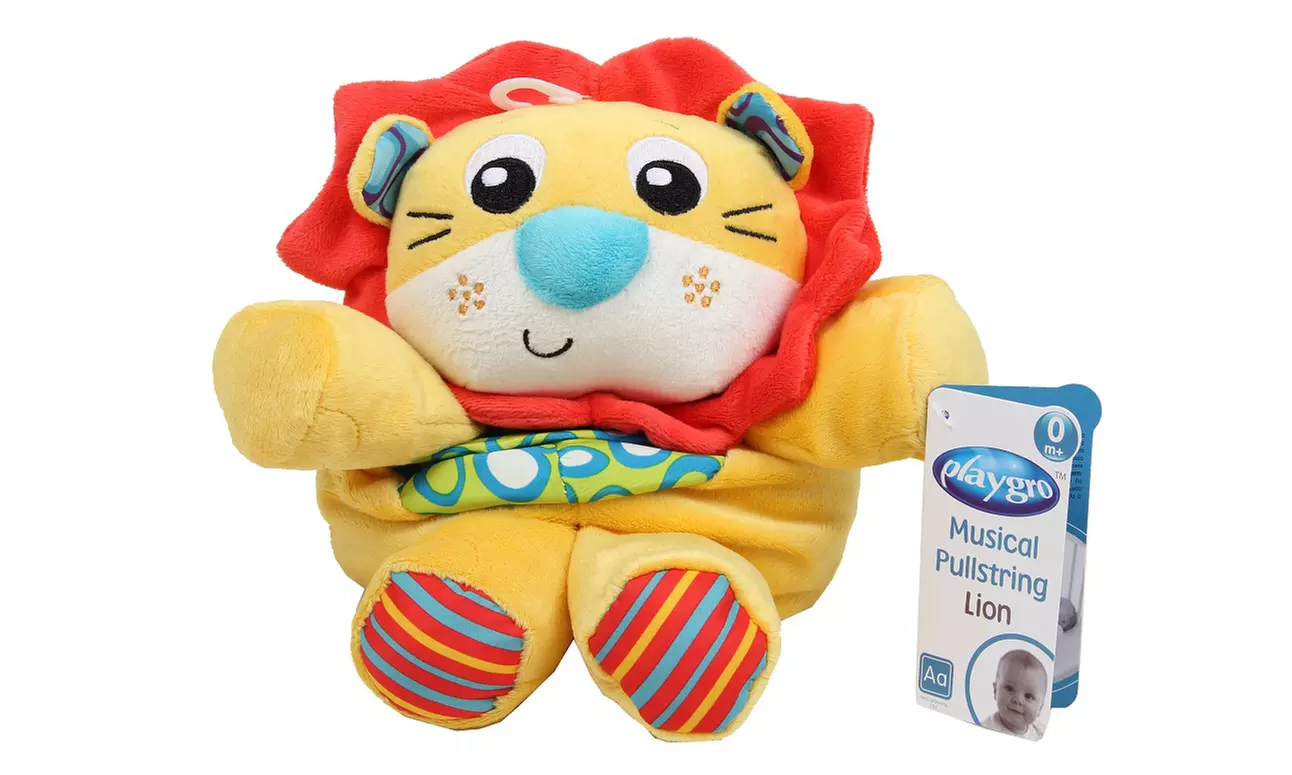 Playgro Lion and Elephant Musical Plush Baby Toys  - Second Medium