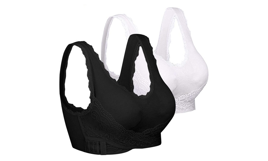 Image 3: One, Two or Three Front-Cross Push-Up Bras