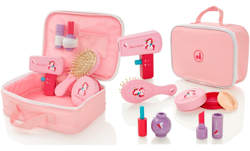 Image 2: Wooden Pretend Play Beauty Set