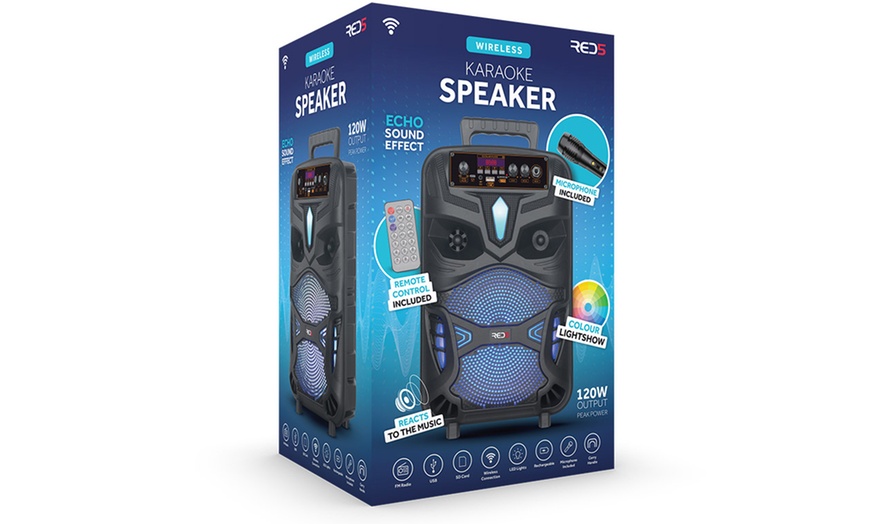 Image 3: Red5 Karaoke Speaker with Mic