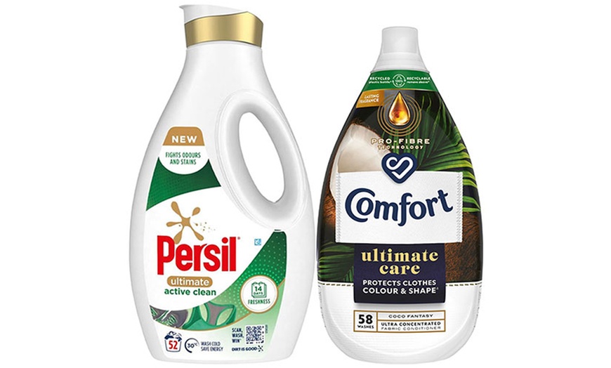 Image 11: Persil Ultimate Washing Liquid Detergent and Comfort Ultimate Care