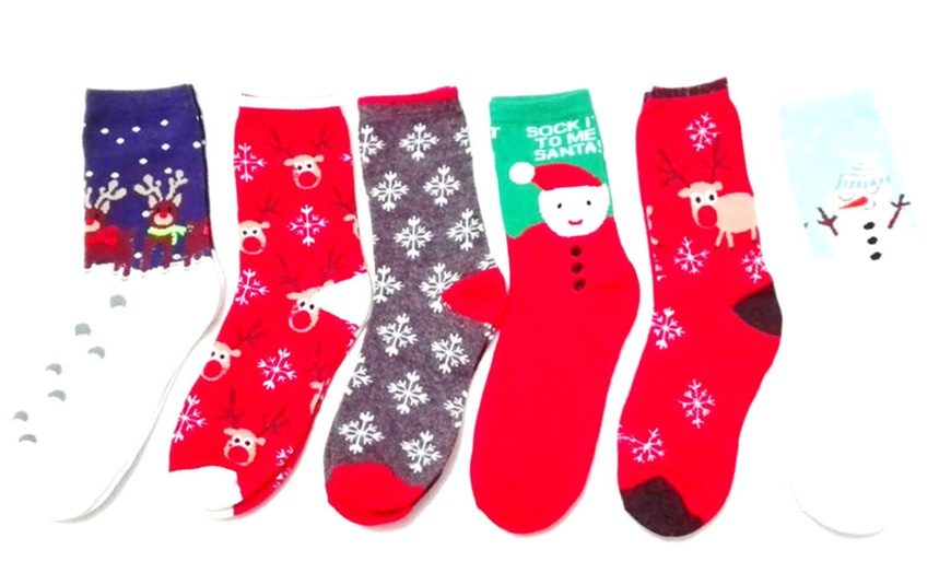 Image 2: Christmas-Design Socks