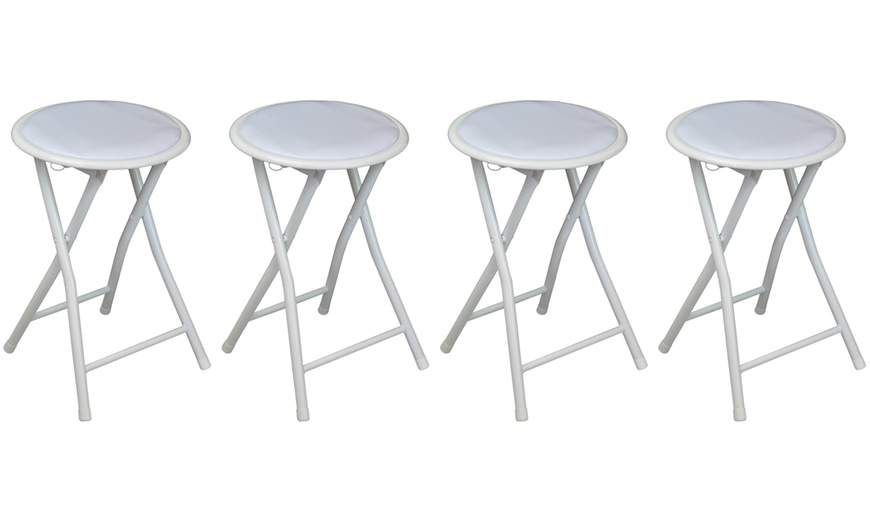 Image 3: Up to Six Round Folding Stools