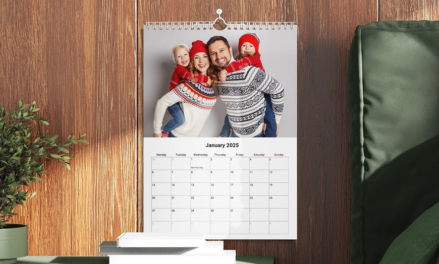 Image 5: One, Two, Three, Four, Five, or Ten Personalized A4 Photo Calendar 