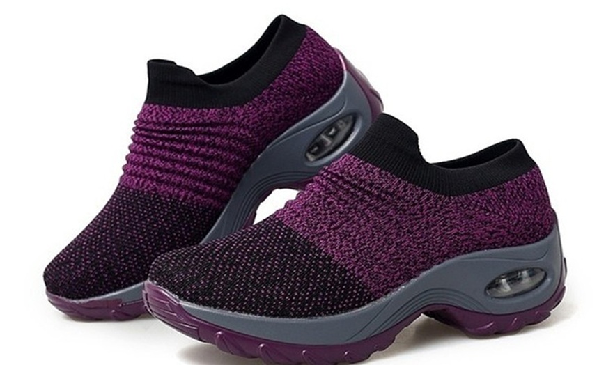 Image 2: Women's Mesh Comfortable Sneakers