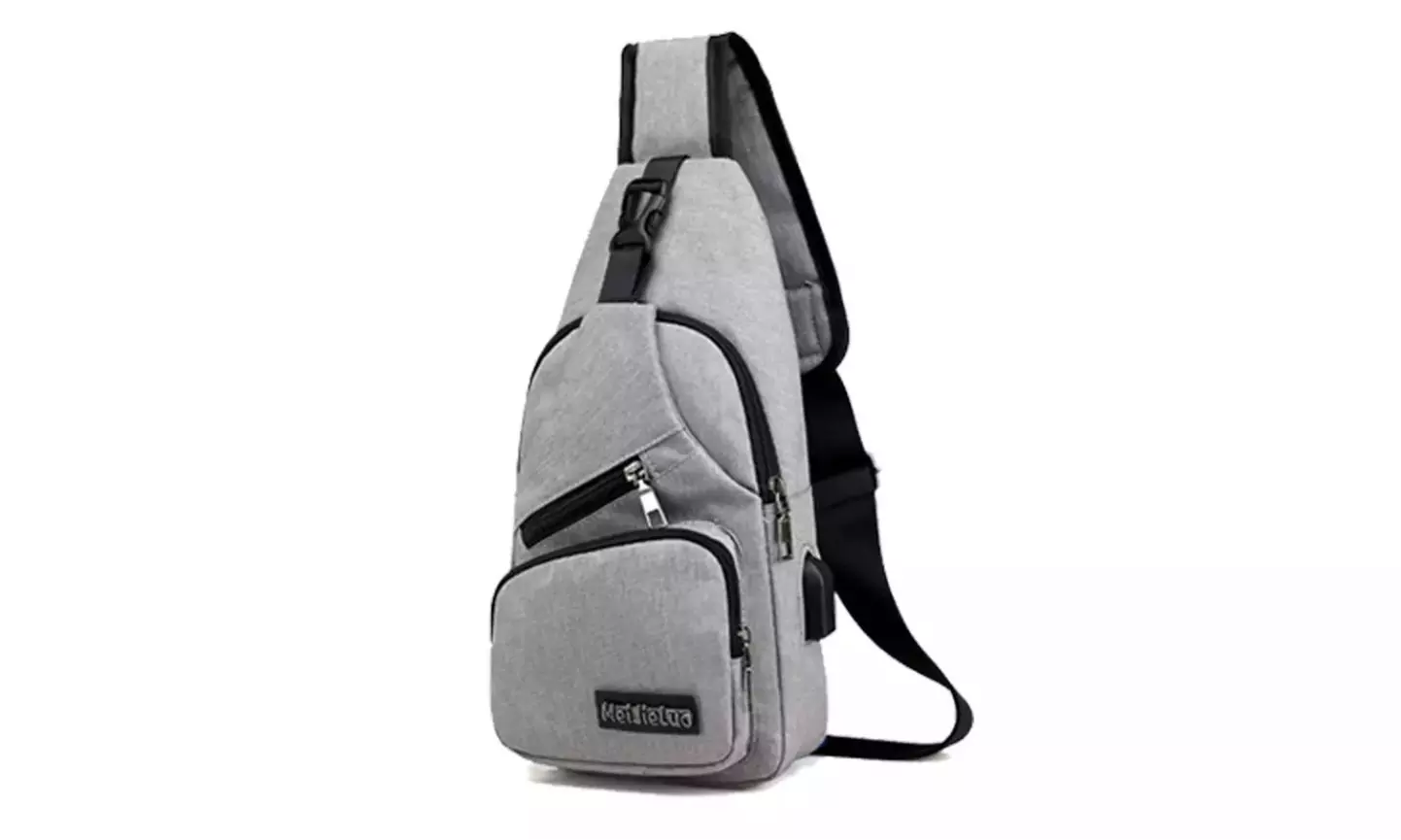 1x oder 2x Brusttasche in Schwarz oder Grau