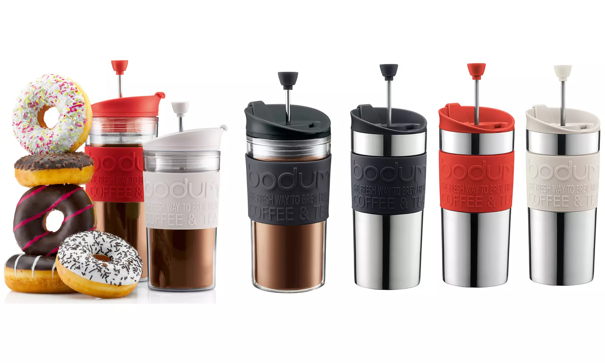Bodum Travel French Press Coffee Maker Mug In Choice of Colour - Primary Image