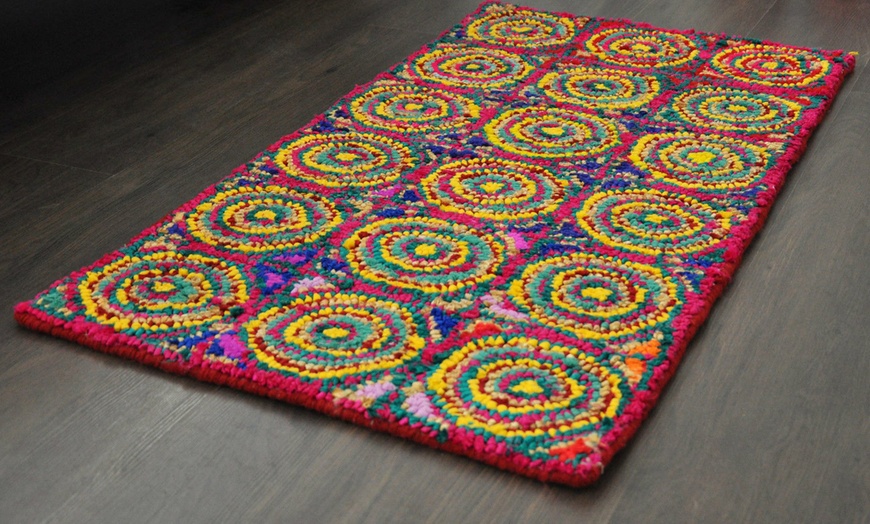 Image 2: Ganga Recycled-Fabric Rugs