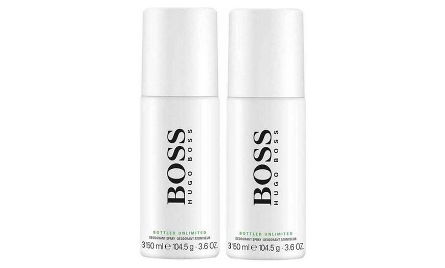 Image 4: Hugo Boss Men's Deodorant Spray 150ml Two-Pack