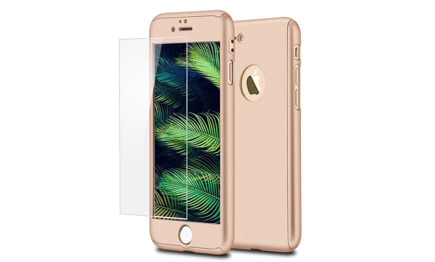 Image 2: 360 Case with Tempered Glass for iPhone