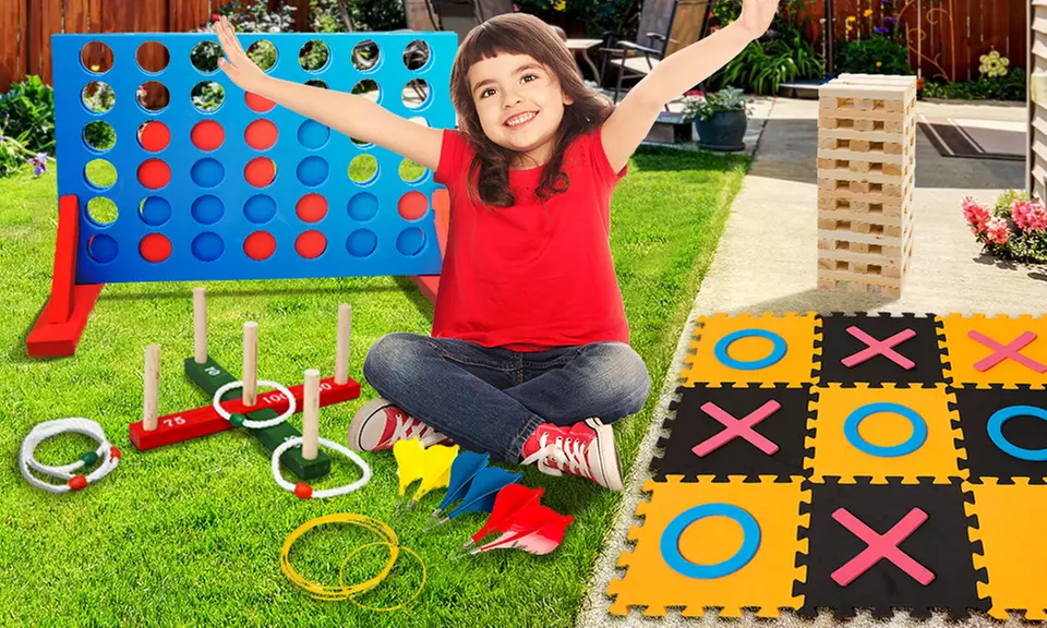 Range of Jumbo-Sized Family Garden Games - Primary Image
