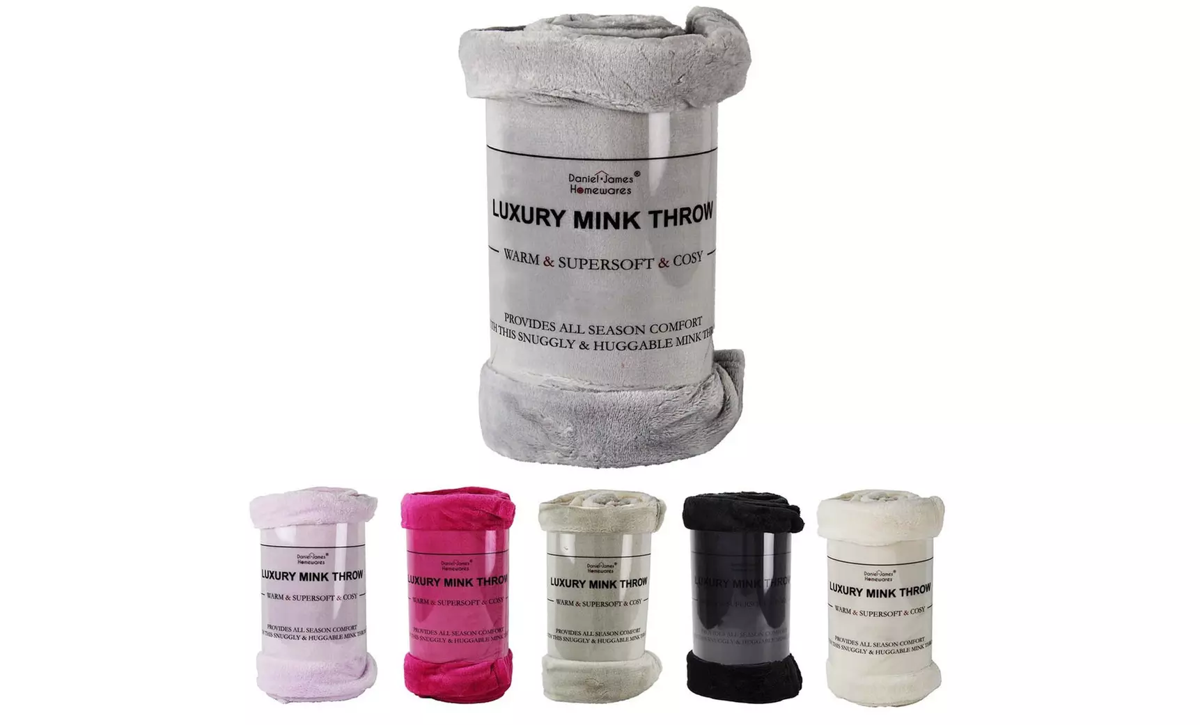 Plush 500gsm Cosy Super Soft Faux Mink Fur Blanket