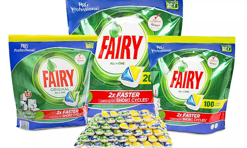 100 or 200 Fairy All-in-One Dishwasher Tablets - Primary Image