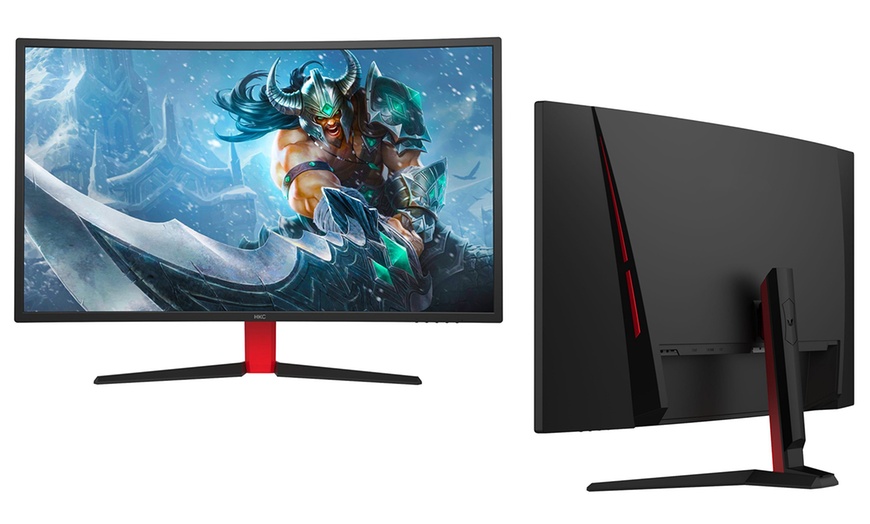 Image 3: HKC 27-inch Curved gaming-monitor