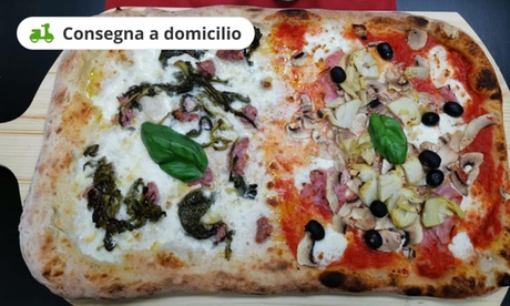 Menu con pizza a scelta e bevanda per una, 2 o 4 persone con Biancaneve Pizzeria. Consegna gratuita a domicilio