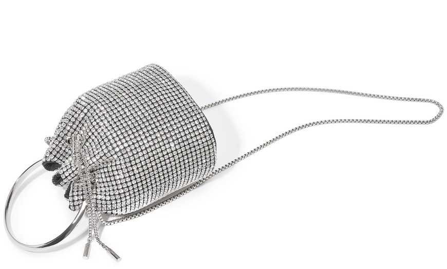 Image 13: Damen-Abendtasche mit Strasssteinen