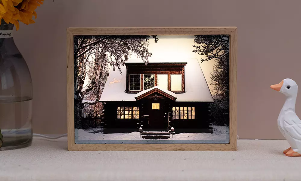 Foto-Lichtgemälde mit LED-Rahmen