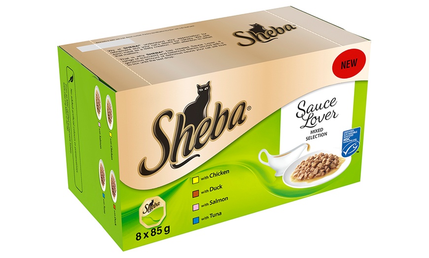 Image 5: 24 or 48Pk Sheba Cat Food Pouches