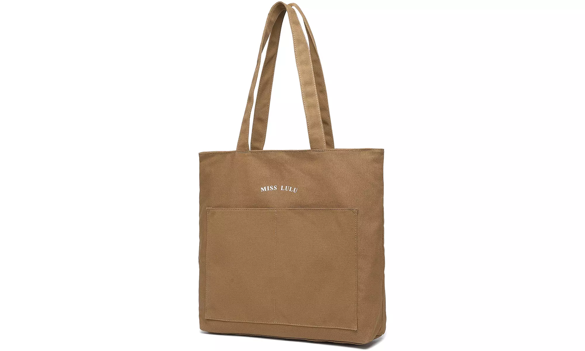 Daily Use Canvas Shoulder Bag Lage Capacity Shopping Bag Casual Bag