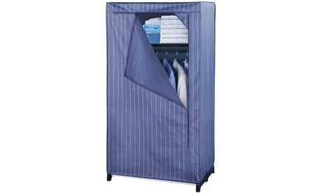 Armadio Comfort Wenko con rivestimento in tessuto e ripiano interno