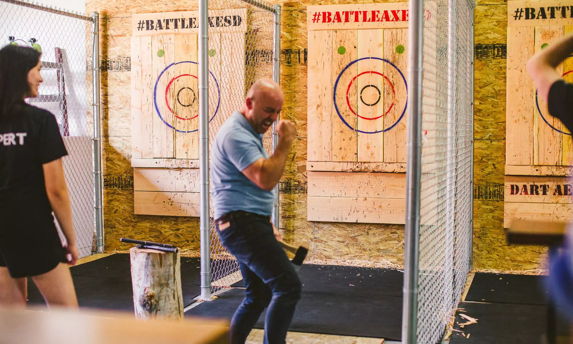 60-Minute Axe-Throwing Session for 6, 10, or 15 with Beverages at Battle Axe (Up to 20% Off) - Primary Image