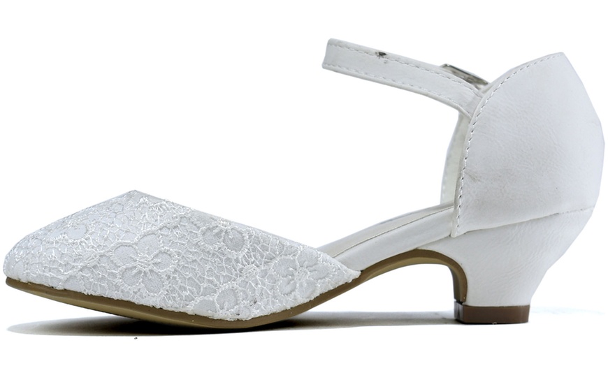 Image 6: Girls' Ivory Occasion Shoes