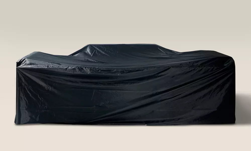 Seven-Piece Sofa and Stools Cube Rattan-Effect Set