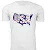 USA Map - White