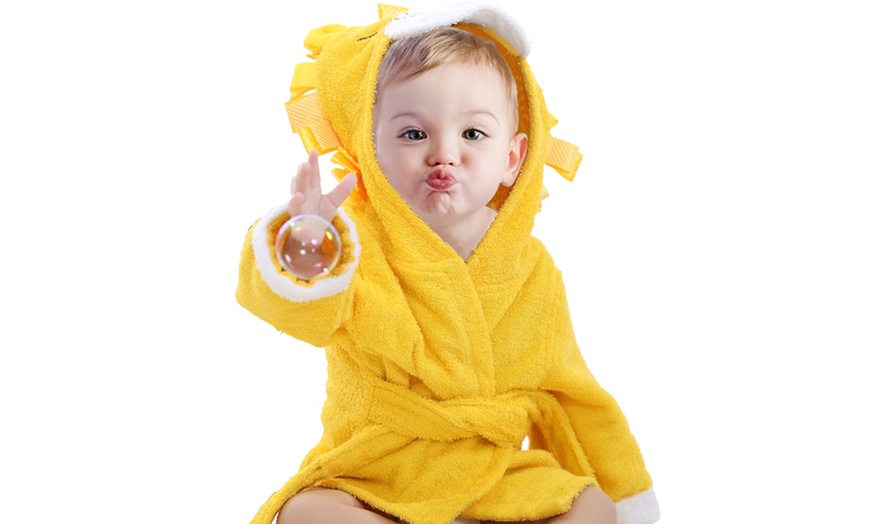 Image 2: Baby Cotton Bathrobe