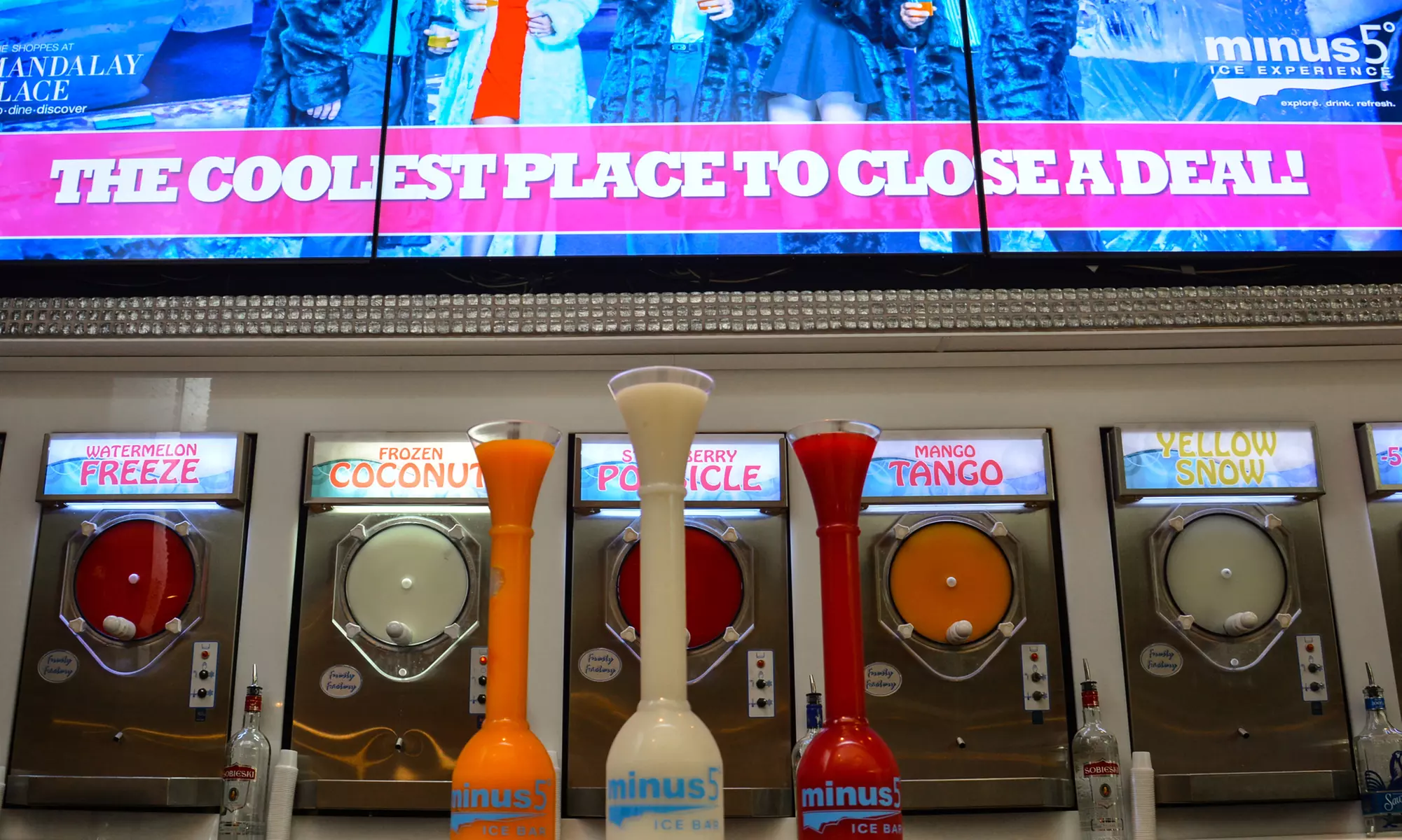$32.50  for Two 50 Oz. Frozen Daiquiris at Minus 5 Ice Bar ($50  ) - Primary Image
