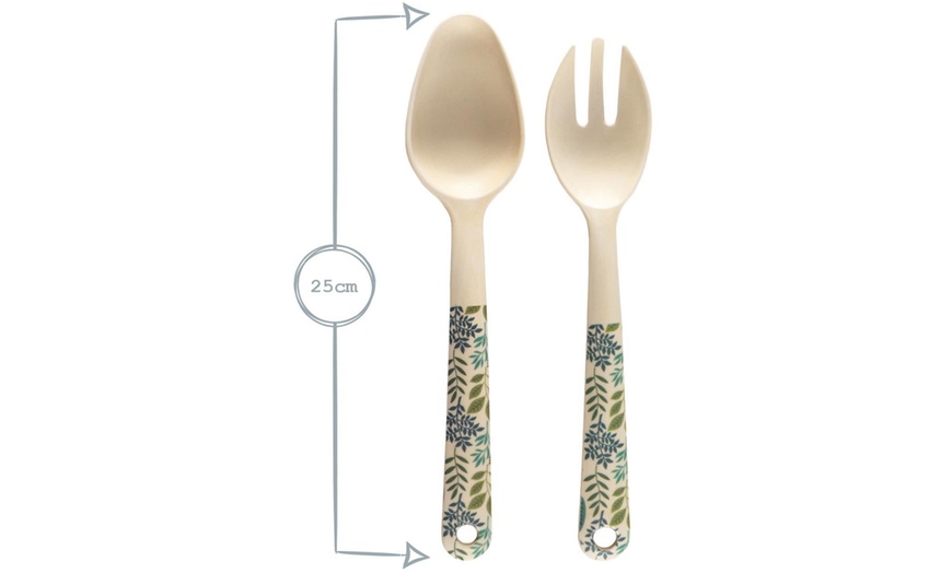 Image 6: Bamboo Picnic Dinner Set