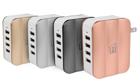 LAX SmartPower 4-USB Wall-Charging Hub (1- or 2-Pack)