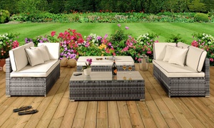  Tropea Rattan-Effect Sofa Set with Optional Cover 