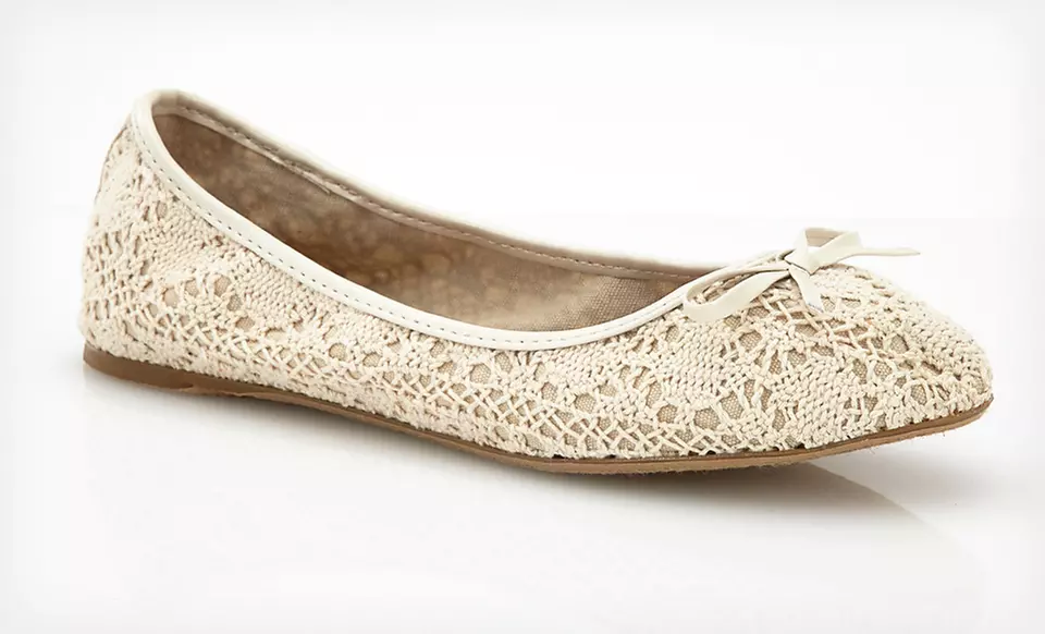 $19.99 for Bucco Momo Crochet Ballet Flats ($45 List Price). Four Colors Available. Free Shipping and Returns. - Second Medium