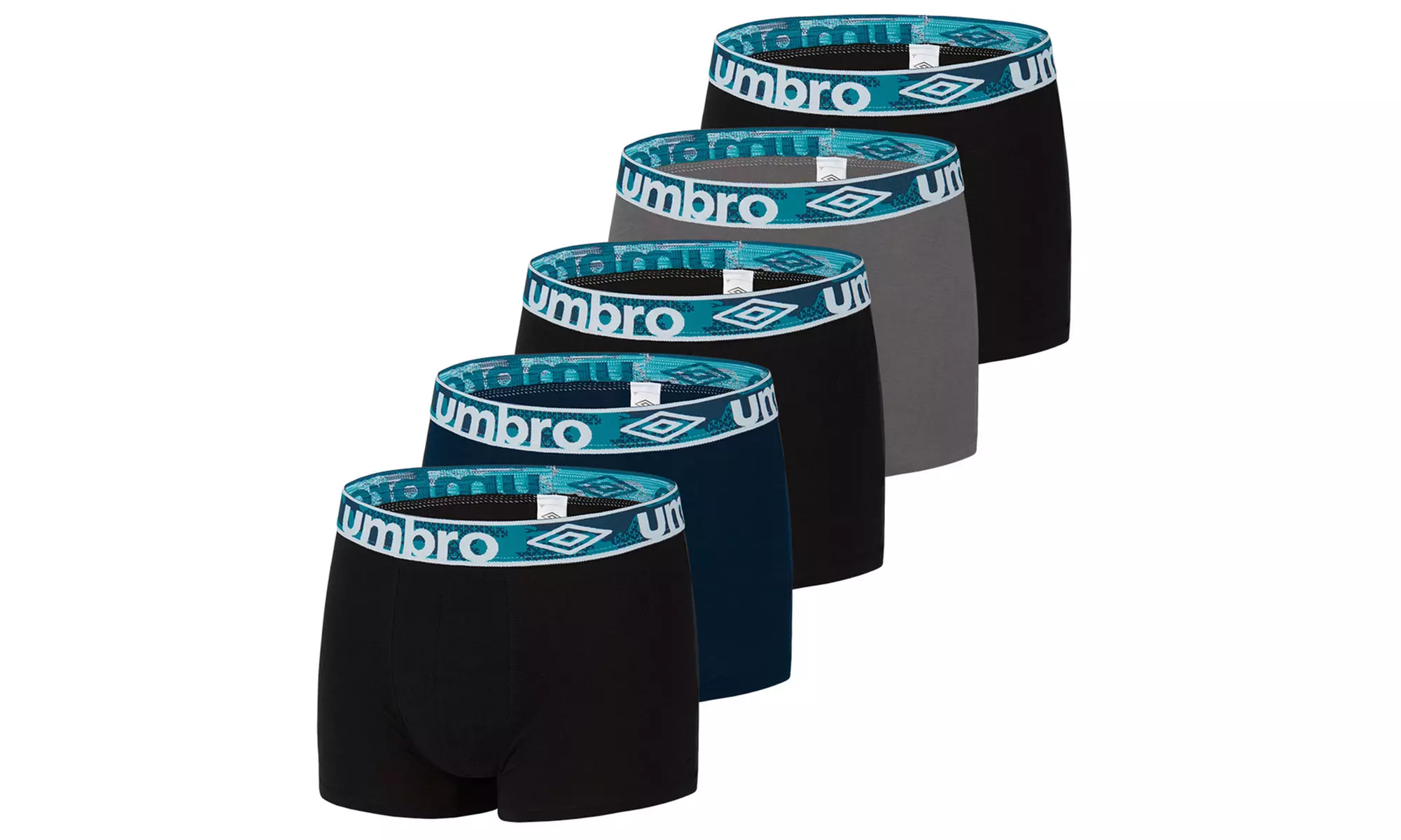 Set van 5 mannen boxershorts van het merk Umbro