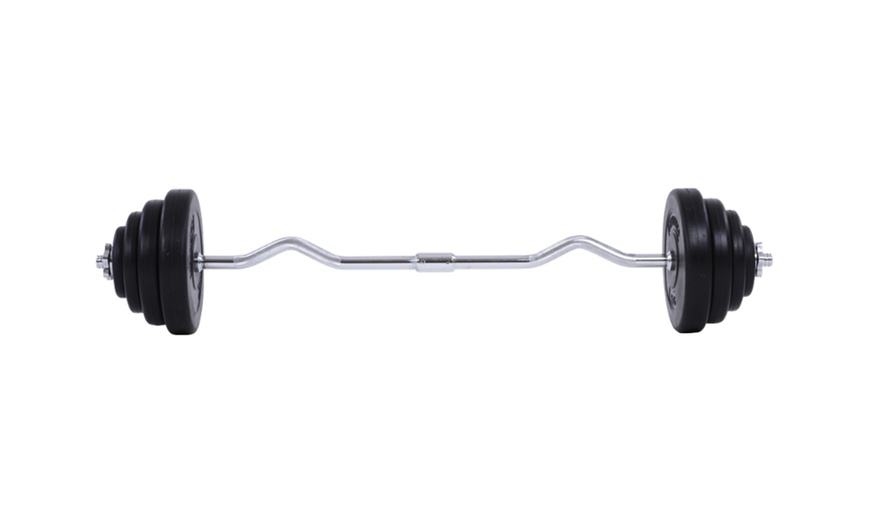 Image 3: EZ Curl Bar Set or Dumb-Bell Set