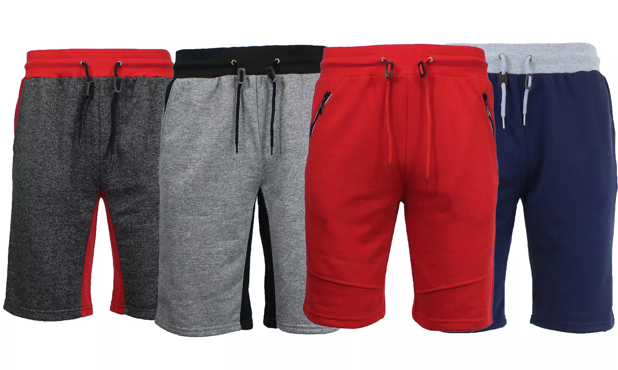 Men's French Terry Shorts with Contrast Trim - Primary Image